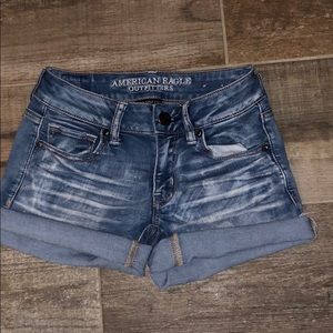 American Eagle Midi Denim Shorts